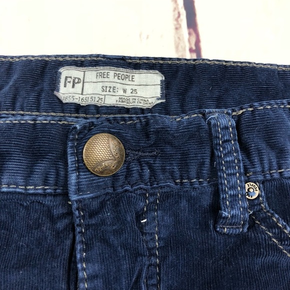 Free People Navy Corduroy Pants - Picture 7 of 8